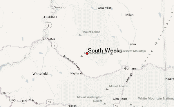 South Weeks Location Map