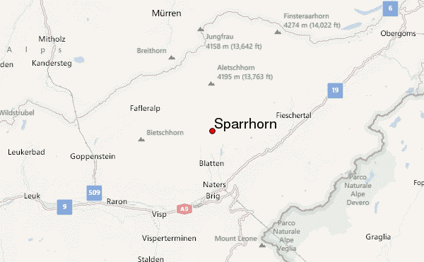 Sparrhorn Location Map