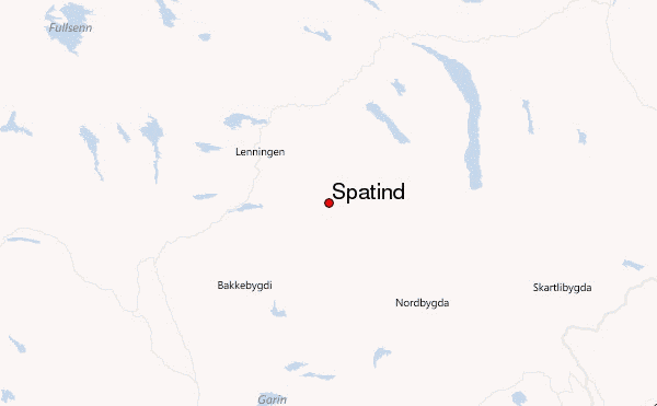 Spåtind Location Map
