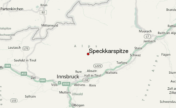Speckkarspitze Location Map