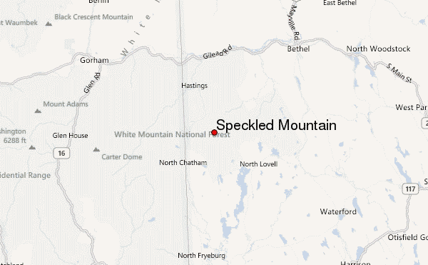 Speckled Mountain Location Map