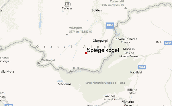 Spiegelkogel Location Map