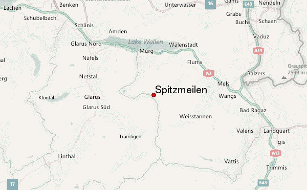 Spitzmeilen Location Map