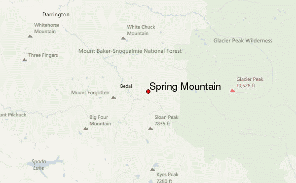Spring Mountain Location Map