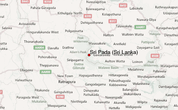 Sri Pada (Sri Lanka) Location Map