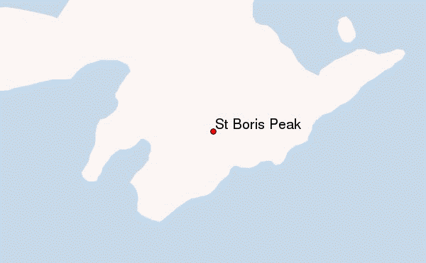 St. Boris Peak Location Map