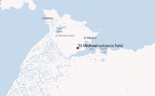 St. Michael volcanic field Location Map