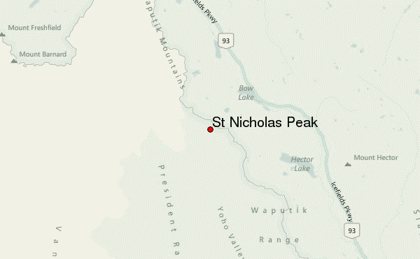 St Nicholas Peak Location Map