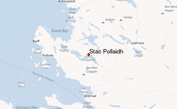 Stac Pollaidh Location Map