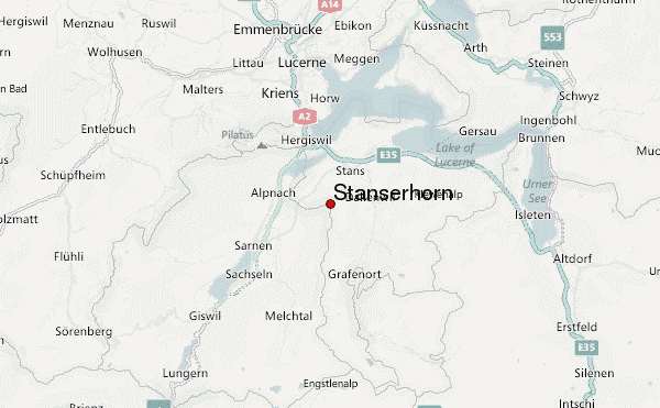 Stanserhorn Location Map