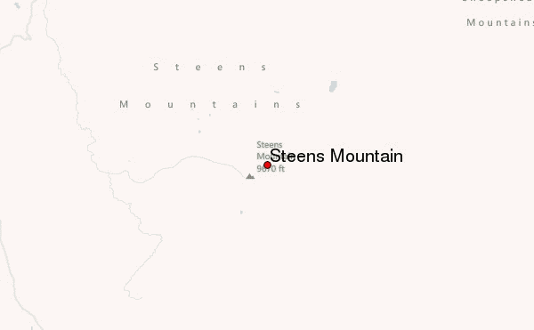 Steens Mountain Location Map