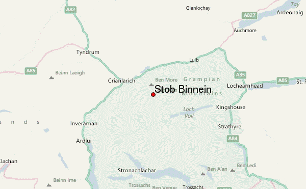 Stob Binnein Location Map