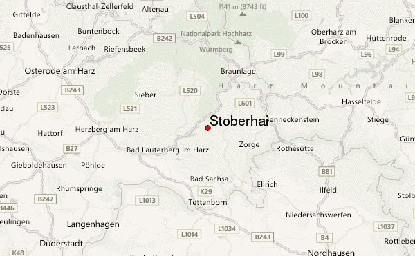 Stöberhai Location Map