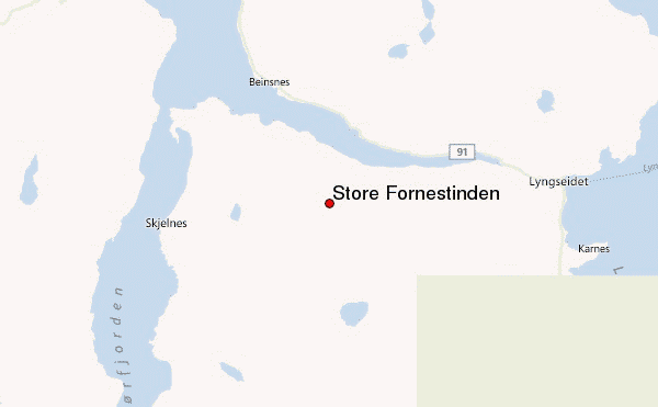 Store Fornestinden Location Map