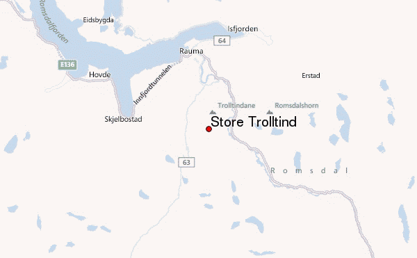 Store Trolltind Location Map