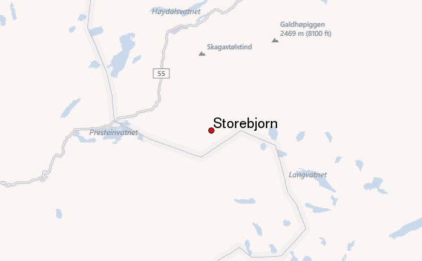 Storebjørn Location Map