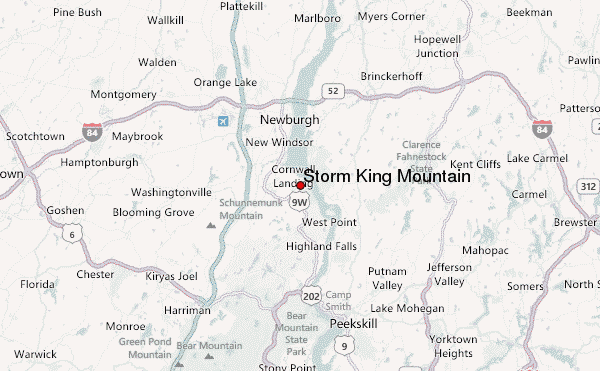 Storm King Mountain Location Map