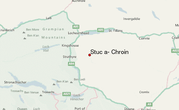 Stùc a' Chroin Location Map