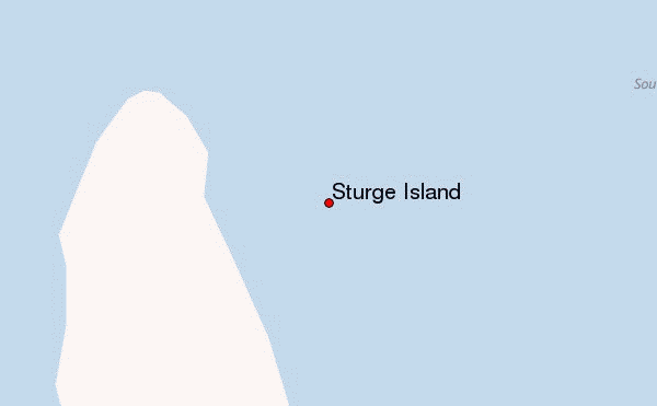 Sturge Island Location Map