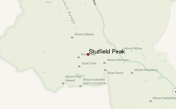 Stutfield Peak Location Map