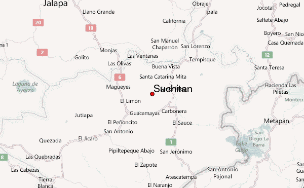Suchitan Location Map