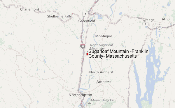 Sugarloaf Mountain (Franklin County, Massachusetts) Location Map