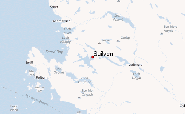 Suilven Location Map