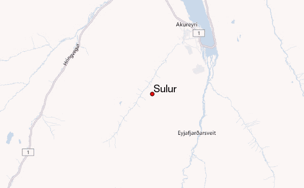 Súlur Location Map