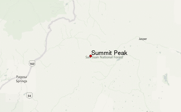 Summit Peak Location Map
