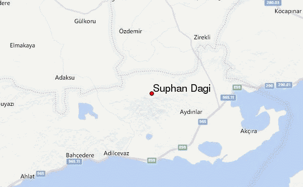 Suphan Dagi Location Map