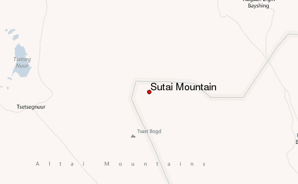 Sutai Mountain Location Map
