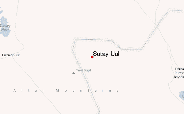Sutay Uul Location Map