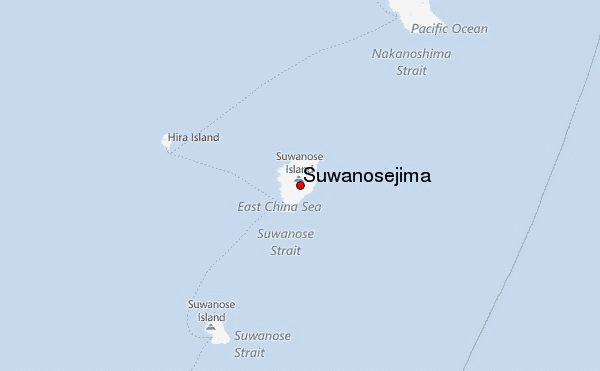 Suwanosejima Location Map