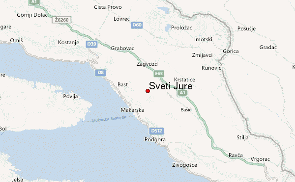 Sveti Jure Location Map