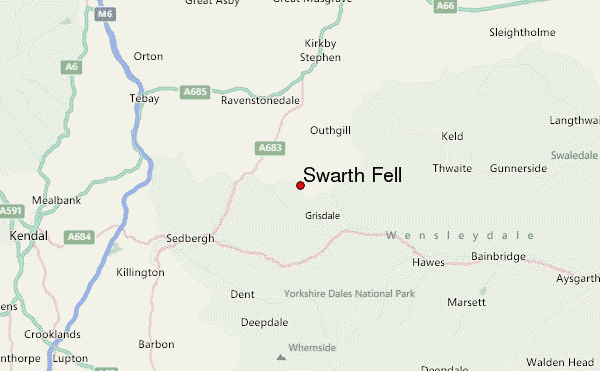 Swarth Fell Location Map