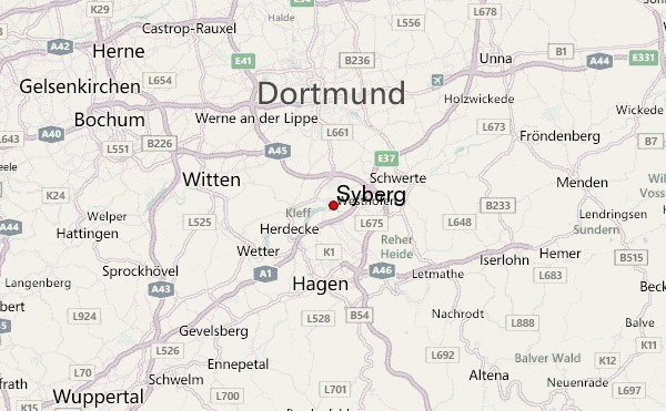 Syberg Location Map