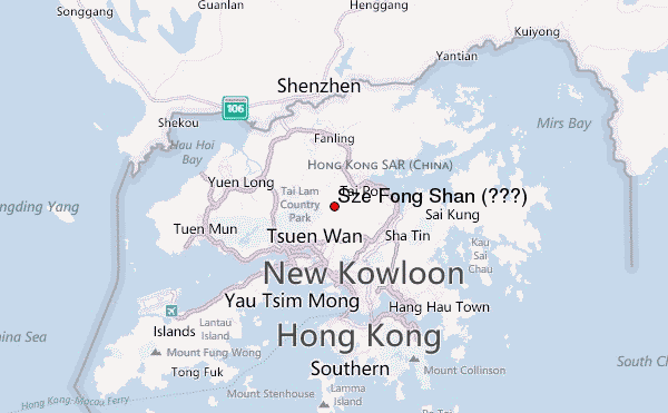 Sze Fong Shan (四方山) Location Map