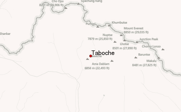 Taboche Location Map