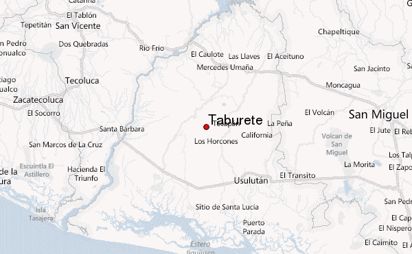 Taburete Location Map