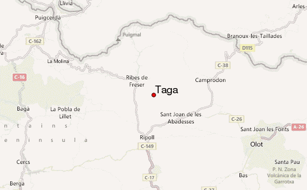 Taga Location Map