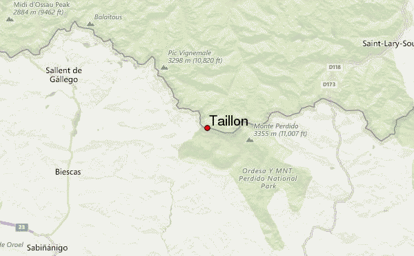 Taillon Location Map