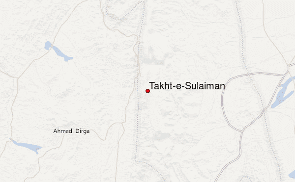 Takht-e-Sulaiman Location Map