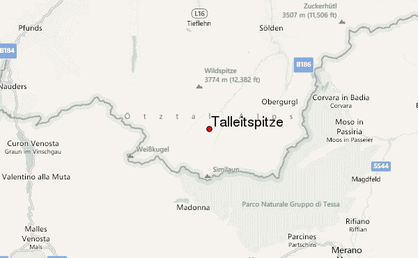 Talleitspitze Location Map