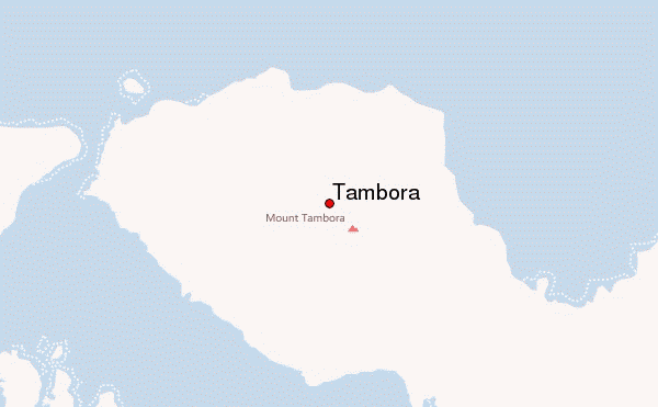 Tambora Location Map