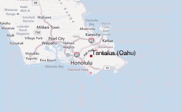 Tantalus (Oahu) Location Map