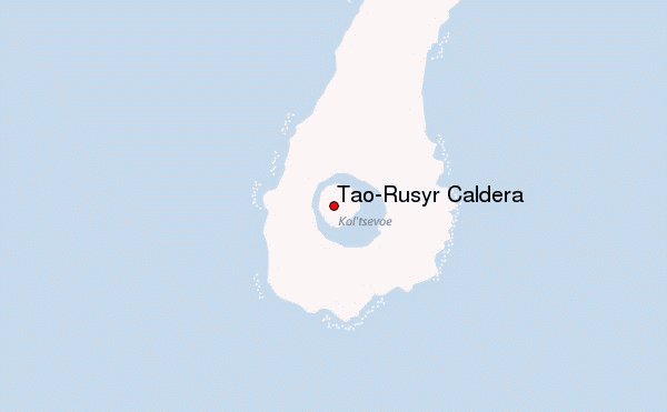 Tao-Rusyr Caldera Location Map