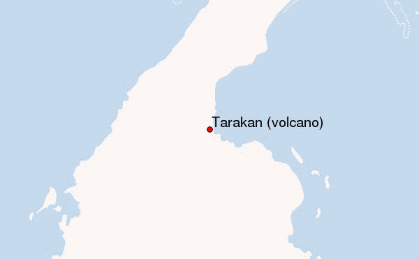 Tarakan (volcano) Location Map