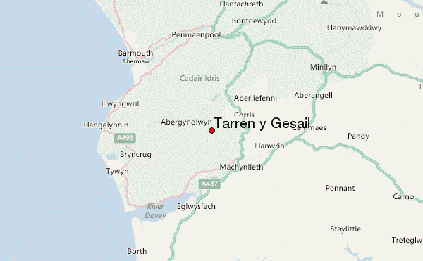 Tarren y Gesail Location Map