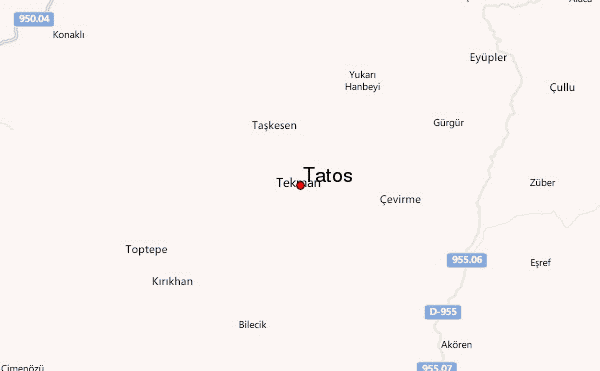 Tatos Location Map
