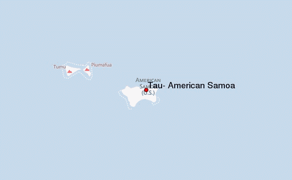 Tau, American Samoa Location Map
